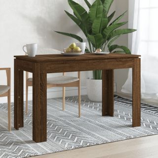 Обеденный стол, коричневый дуб, 120 x 60 x 76 см, искусственное дерево