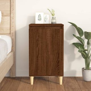 тумбочка прикроватная, коричневый дуб, 40x35x70 см, искусственное дерево