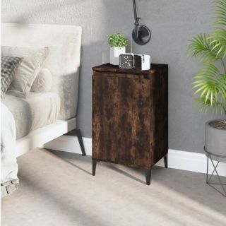 тумбочка прикроватная, копченый дуб, 40x35x70 см, искусственное дерево