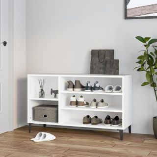 jalatsikapp, valge, 102 x 36 x 60 cm, tehispuit
