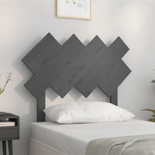 Изголовье, серое, 92 x 3 x 81 см, сосна