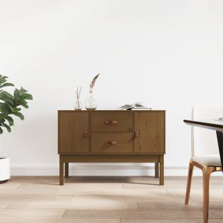 puhvetkapp, meepruun, 110x40x78 cm, männipuit