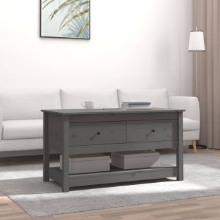 kohvilaud, hall, 102 x 49 x 55 cm, männipuit