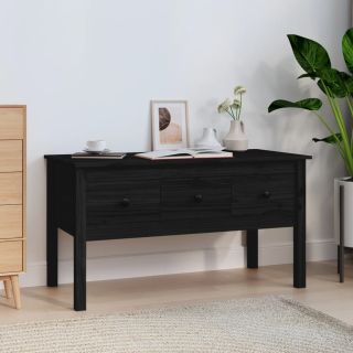 kohvilaud, must, 102 x 49 x 55 cm, männipuit