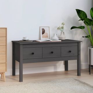 kohvilaud, hall, 102 x 49 x 55 cm, männipuit