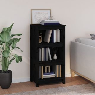 книжный шкаф, черный, 50 x 35 x 97 см, сосна