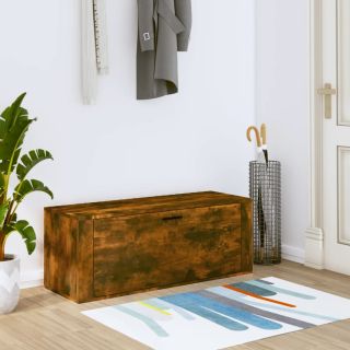 Тумба для обуви, копченый дуб, 100 x 35 x 38 см, искусственное дерево