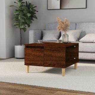 журнальный столик, коричневый дуб, 55 x 55 x 36,5 см, искусственное дерево