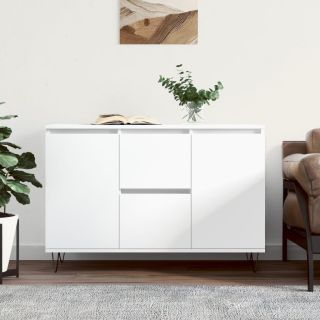 puhvetkapp, valge, 104 x 35 x 70 cm, tehispuit