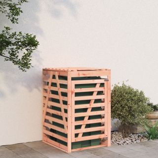 ratastega prügikasti kuur, 84 x 90 x 128,5 cm, ebatsuuga puit