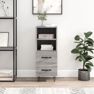 puhvetkapp, hall Sonoma tamm, 34,5x34x90 cm, tehispuit