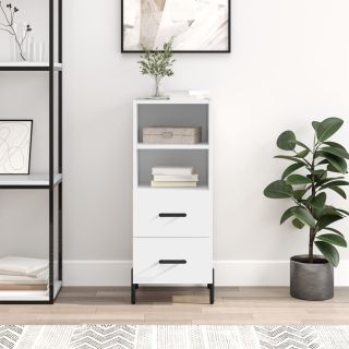 Буфет, белый, 34,5 x 34 x 90 см, искусственное дерево