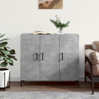 puhvetkapp, betoonhall, 90 x 34 x 80 cm, tehispuit