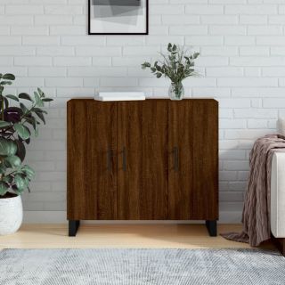 puhvetkapp, pruun tamm, 90 x 34 x 80 cm, tehispuit