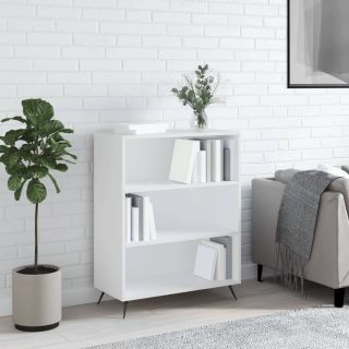 книжная полка, белая, 69,5 x 32,5 x 90 см, искусственное дерево
