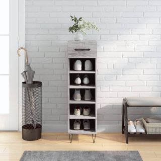 jalatsikapp, hall Sonoma tamm, 30 x 35 x 105 cm, tehispuit