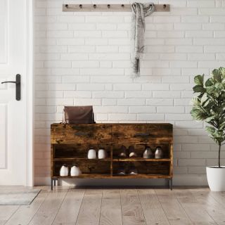 jalatsipink, suitsutatud tamm, 102 x 35 x 55 cm, tehispuit