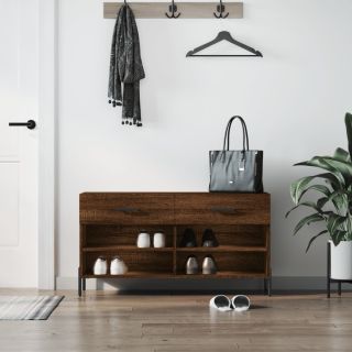 jalatsipink, pruun tamm, 102 x 35 x 55 cm, tehispuit