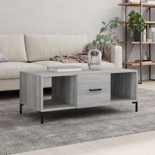 kohvilaud, hall Sonoma tamm, 102x50x40 cm, tehispuit
