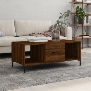 kohvilaud, pruun tamm, 102 x 50 x 40 cm, tehispuit