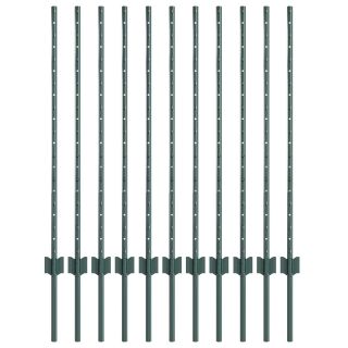 Aiapostid 11 tk U-kanal Roheline 100 cm Teras