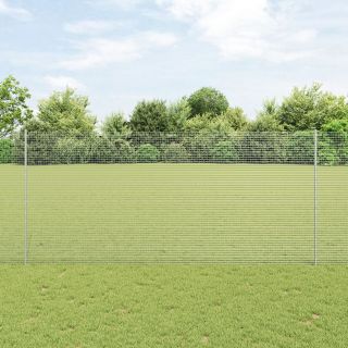 keevitatud traataed koos 10 U-toega Hõbedane 1.4x10 m Teras