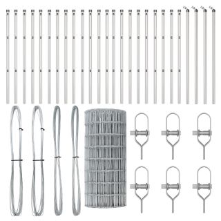 Euro Aed koos 13 posti 0.6x50 m galvaniseeritud terasest