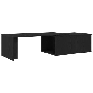 Kohvilaud Must Tamme 150x50x35 cm Töödeldud Puit