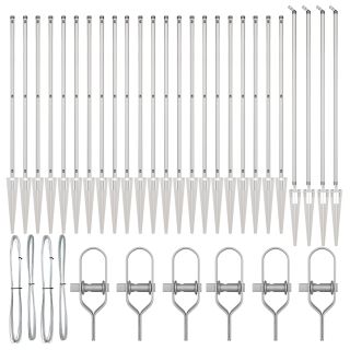 Aedapostid Spike'iga 26 tk Ø32 mm 180 cm Galvaniseeritud Teras