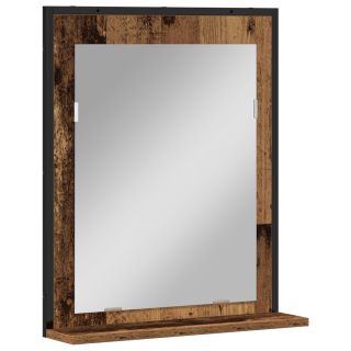 Vannitoa Peegel Vana Puit 50x12x60 cm Töödeldud Puit