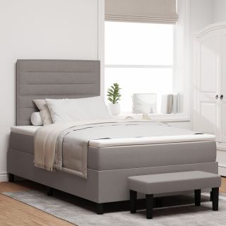kastivoodi madratsi ja benchiga taupe 120x190 cm kangas