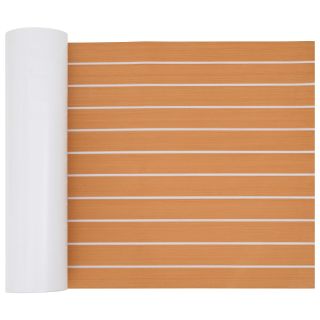 paadipõrand iseliimuv pruun ja valge 240x60 cm EVA vaht