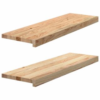 aknalauad 2 tk, 80 x 25 x 2 cm, töötlemata tammepuit