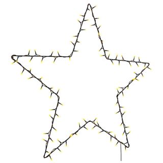 jõulutuled Star Silhouette 115 LED-i soe valge