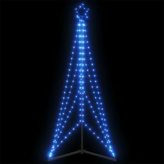 Светодиодная новогодняя елка, 363 светодиода, синяя, 182 см