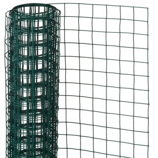 Nature traatvõrk ruut 1 x 5 m 25 mm plastkattega teras roheline