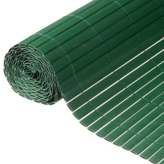 Двусторонняя садовая ширма Nature ПВХ 1,5 х 3 м зеленая