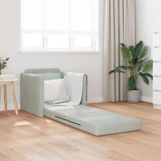 Põrandatalv Toosik Kaheks ühte tõstetava Veluuri 74x77x81 cm Helehall