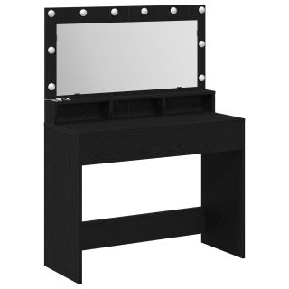 Tualettlaud LED Valgusega Must Puit 100x41x135 cm