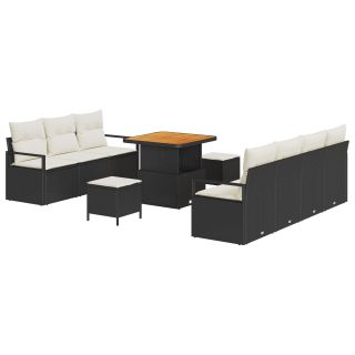 10-osaline aiadiivanite komplekt padjatega must polü rattan akatsiapuuga,2-iste aiadiivan hoiustamise ja padjadega must polü rattan,3-osaline aiadiivanite komplekt padjadega must polü rattan akatsiapuuga