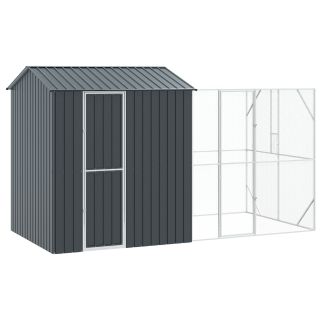 Lindude puuri koos laiendusega Anthracite 210x421x247 cm Teras