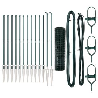 Euro Aed 2-tükiline Komplekt Roheline Metall 25 x 1,0 m