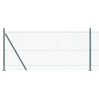 Ahelaga aed koos 7 flanged postiga 0.8 x 10 m galvaniseeritud terasest