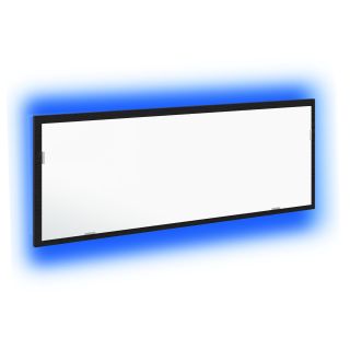 LED peegel vannituppa musta tamme värviga 100x8,5x37 cm töödeldud puidust