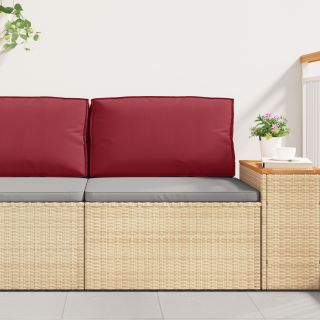 Pallet padjake seljatoeks Burgundiapunases 80x40x12 cm Oxfordi kangas