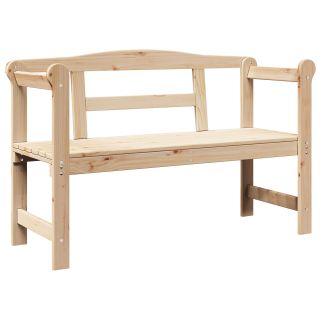 Välibank 119x76x44 cm Tugev Puit Männipuit