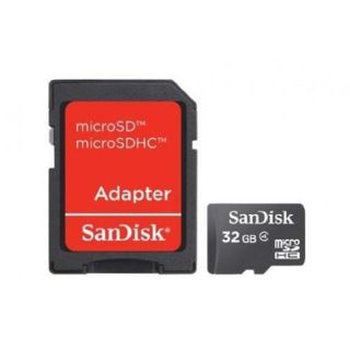 MEMORY MICRO SDHC 32GB W/ADAPT/CL4 SDSDQM-032G-B35A SANDISK