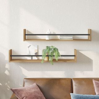 Riiulid 2 tk Artisan Oak 80x16x14 cm