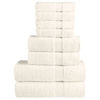 8-osaline rätikute komplekt SOLUND, kreemjas, 600 gsm