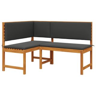 Aia Nurgadiivan koos Patjadega 140x100x91 cm Tugev Akaatsiapuit